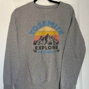 Gray Yosemite Explore Outdoors Sweater